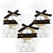 Big Dot of Happiness New Year’s Eve - Gold - New Years Eve Party Clear Goodie Favor Bags - Treat Bags With Tags - Set of 12